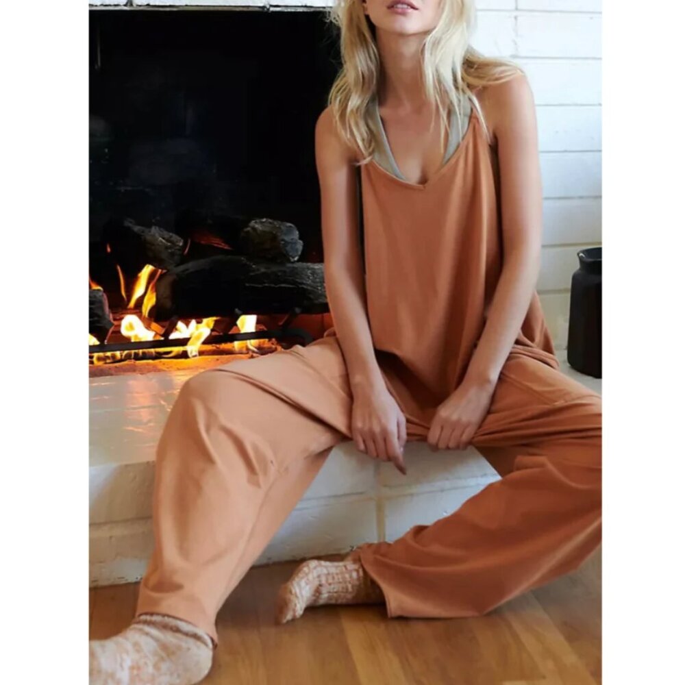 Free People Hot Shot Onesie Toasted Coconut Small